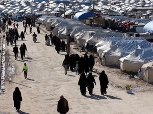 مخيم الهول شرق مدينة الحسكة