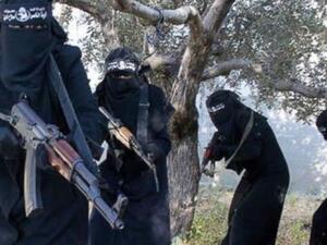 نساء مقاتلات من تنظيم داعش