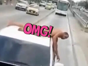 كولومبية خانها زوجها فوضعته عاريًا على سقف السيارة وتجولت به في الشوارع
