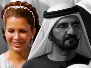 Princess Haya bint Hussein with her husband, Dubai's ruler, Sheikh Mohammed bin Rashid.