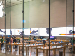 Apple Inc store front in Omotesando, Tokyo. 