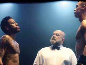 رونالدو ونيمار في نزال الملاكمة