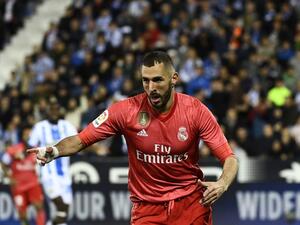 Benzema celebrates his winning goal