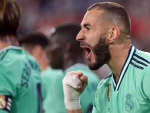 Sevilla's unbeaten start to the LaLiga season was ended by Karim Benzema's 64th-minute header in Real Madrid's 1-0 win.