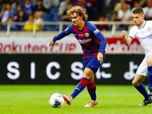 غريزمان خلال المباراة