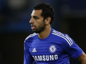 صورة أرشيفية لمحمد صلاح بقميص تشيلسي