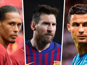 رونالدو وميسي وفان دايك