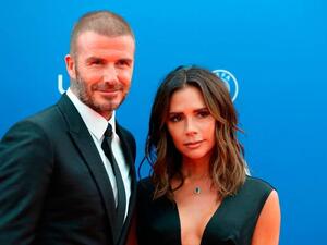 Former English football player David Beckham and his wife Victoria. (AFP/ File Photo)