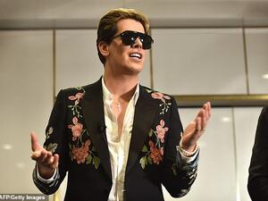 Far-right British commentator Milo Yiannopoulos has also had his Facebook account deleted. (AFP/ File Photo)