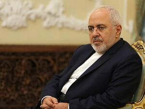 Iranian Foreign Minister Mohammad Javad Zarif seen during a meeting between the Iranian president and the North Korean foreign minister in Tehran, Iran, on August 8, 2018. (AFP/Atta Kenare)