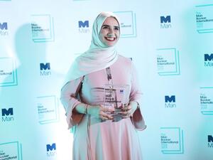 Arabic author Jokha Alharthi poses after winning the Booker International Prize for the book 'Celestial Bodies' in London on May 21, 2019. (Isabel INFANTES / AFP)