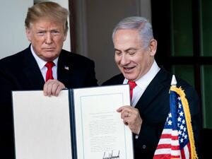 US President Donald Trump and Israel's Prime Minister Benjamin Netanyahu. (AFP/ File)