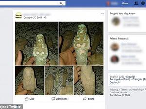 Professor Amr Al-Azm's Athar Project uncovers stolen Middle Eastern Antiquities which he says are now for sale on Facebook. (Athar Project/ Twitter)