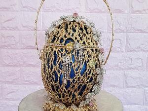 Designer to the billionaires Debbie Wingham unveiled an upcycled designer bag in New York this week. (Debbie Wingham)