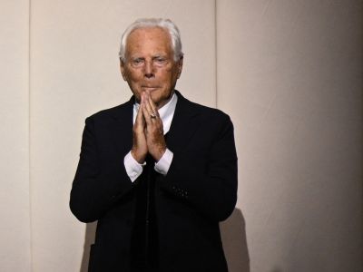 Italian designer Giorgio Armani