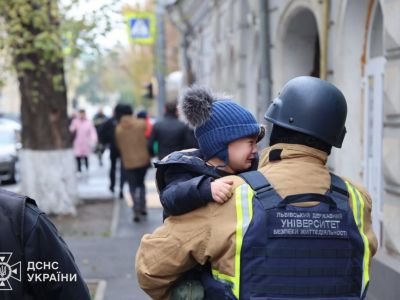 Russian strike hit a kindergarten in Kharkiv on Oct. 22, 2025. (State Emergency Service of Ukraine / X) kindergarten in Kharkiv