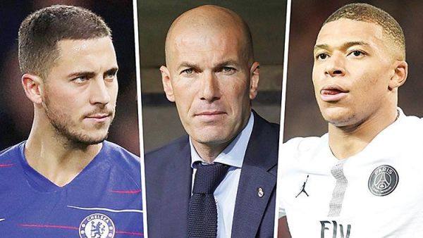 مبابي وزيدان وهازارد