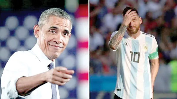 ميسي وأوباما