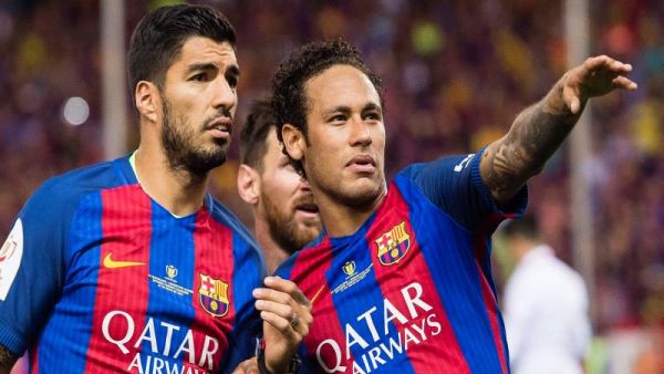 صورة أرشيفية لنيمار وسواريز