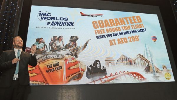 Lennard Francois Otto presents the UAE's 'biggest summer promo' of the year at the launch event in Dubai on Sunday. (KhT) Lennard Francois Otto presents the UAE's 'biggest summer promo' of the year at the launch event in Dubai on Sunday.