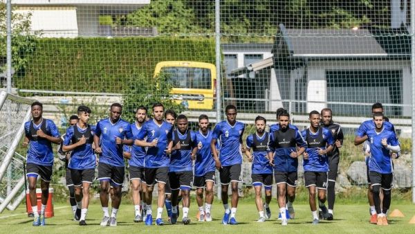 UAE squad during a training camp in Austria. - Twitter