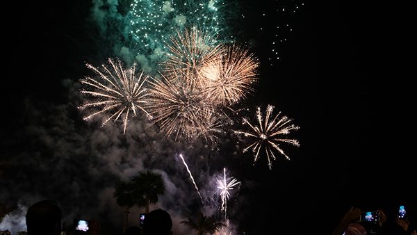 Fireworks across Dubai