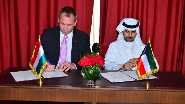 Sheikh Fahad Nasser Sabah Al-Ahmad Al-Sabah during the signing ceremony (Photo: KUNA)