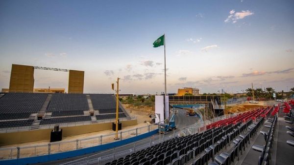 Saudi Arabia’s electric racing circuit, created in the heart of the UNESCO World Heritage site of Ad Diriyah and launched a year ago, has been hailed as one of “the best Formula E tracks.” (Supplied)