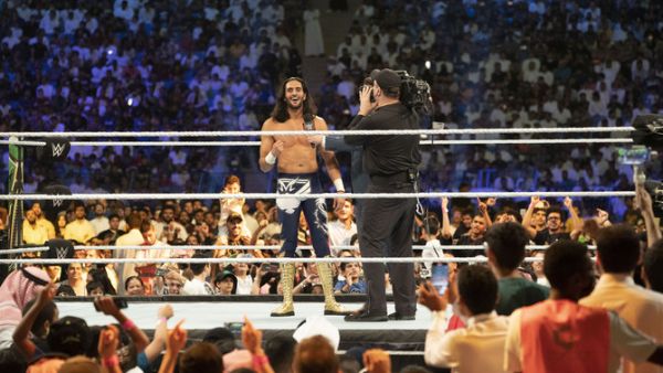 Mansoor Al-Shehail in the ring. (AN photo by Ziyad Alarfaj)