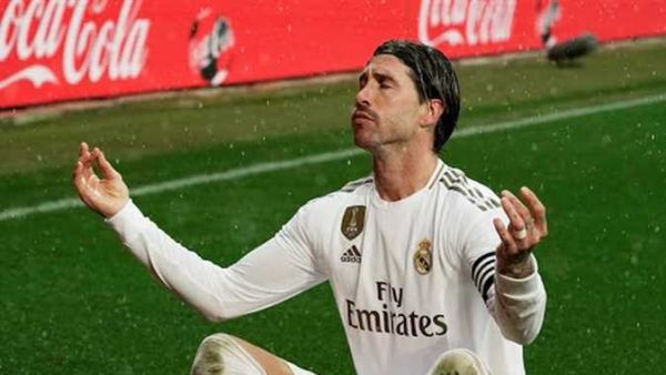 راموس يحتفل بهدفه