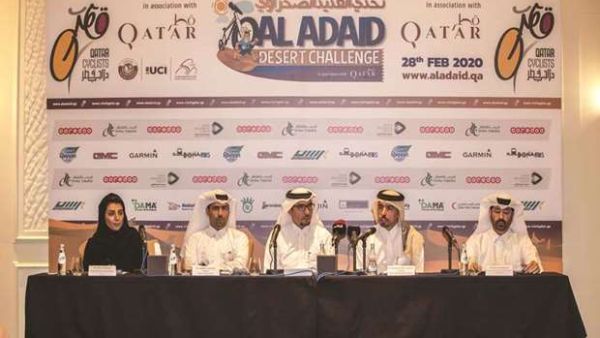  (From left) Moza al-Muhannadi, Dr Abdulaziz al-Kuwari, Dr Jamal al-Khanji, Dr Mohamed Jaham al-Kuwari, and Hassan Ali al-Maslamani during the press conference yesterday.