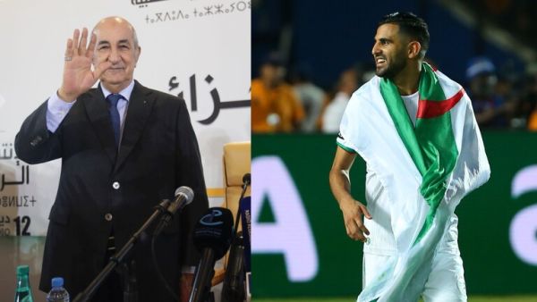 محرز والرئيس الجزائري