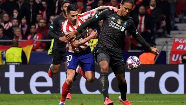 من مواجهة الذهاب بين أتلتيكو مدريد وليفربول