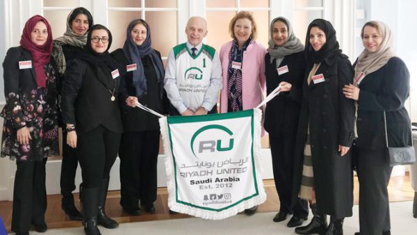 The Saudi delegation attended workshops and lectures on sports. (Supplied)