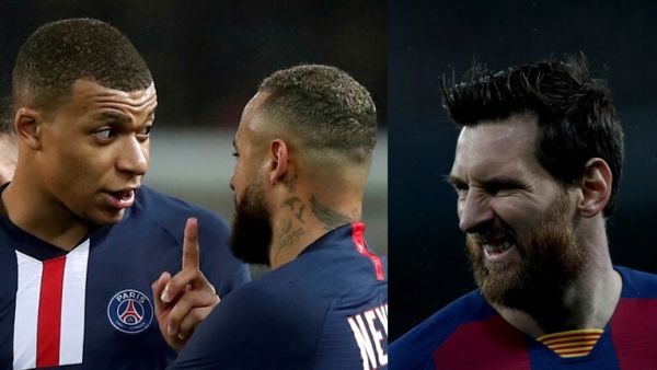 ميسي ونيمار ومبابي