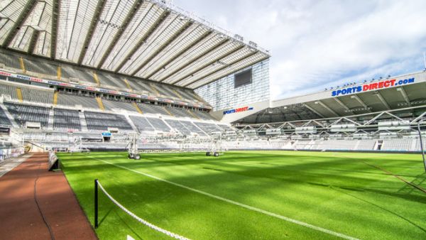 Inside the Sports Direct Arena (St. James Park Stadium), the home of Newcastle United FC. (Photo: Shutterstock)