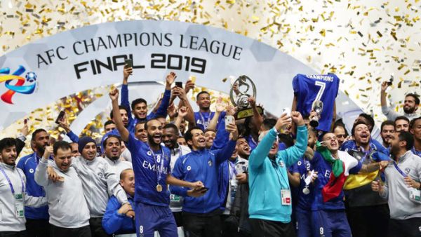 Al-Hilal after winning a record-equaling third Asian Champions League title in November last year in Saitama, Japan. (Files/AFP)