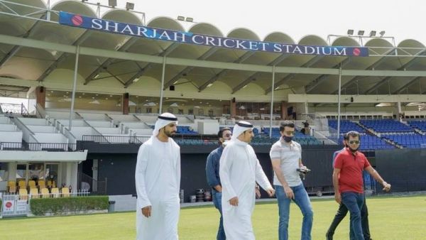 Sourav Ganguly at the Sharjah Cricket Stadium on Monday. (Supplied photo)