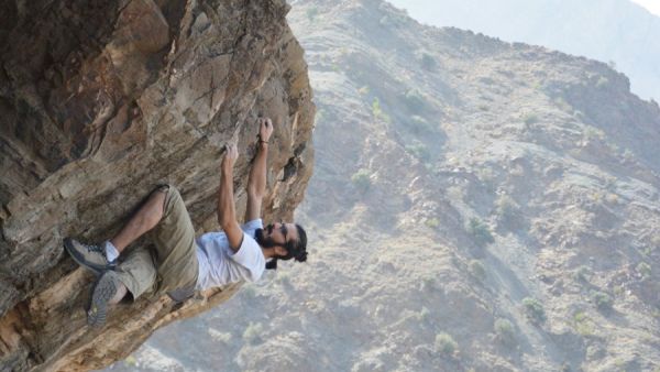 Nasser Al-Zuhufi’s first rock climbing experience outdoors was in Al-Shafa, a village in Taif, in summer 2019. (Photo/Supplied)