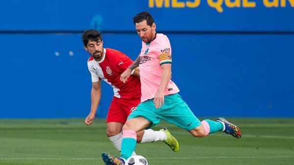 ميسي خلال المباراة