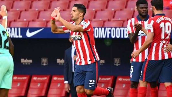 سواريز يتألق في مشاركته الأولى مع أتلتيكو