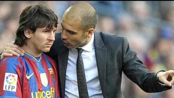 صورة أرشيفية لغوارديولا وميسي