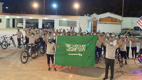 Jeddah Wheels has 1,000 members, and 35 members participated in the activity. (Photo: Arab News)
