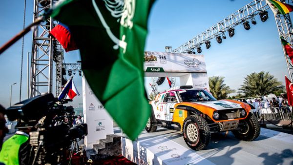 International cross-country rallying is returning to Saudi Arabia with the final two rounds of the 2020 FIA World Cup for Cross-Country Bajas in Hail and a further round in the 2021 series. (Supplied: SAMF)