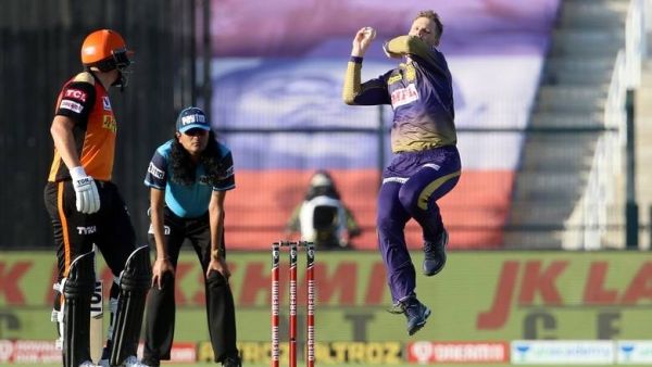 Lockie Ferguson of Kolkata Knight Riders bowls during the match against Sunrisers Hyderabad. (Photo: IPL)