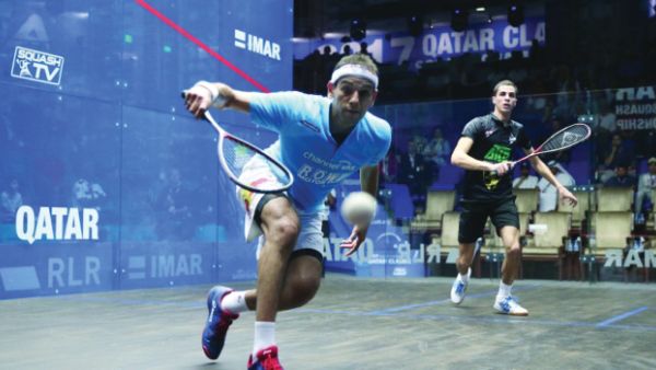 Ali Farag and Mohamed El Shorbagy (Photo: Qatar Tribune)