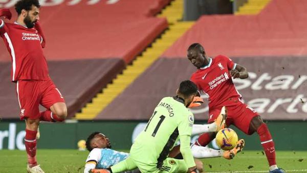 من مباراة ليفربول وولفرهامبتون في الدوري الإنجليزي 