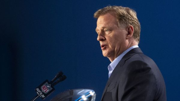 NFL commissioner Roger Goodell said the league has not determined the capacity allowed for Super Bowl LV and will not distribute the COVID-19 vaccine to players or personnel before the game. (Photo: Kevin Dietsch/UPI)
