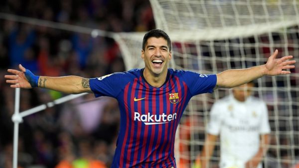 صورة أرشيفية لسواريز بقميص برشلونة