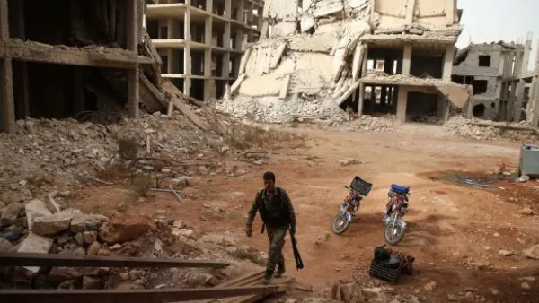 A Syrian rebel fighter from the National Liberation Front.  (AFP/ File Photo)